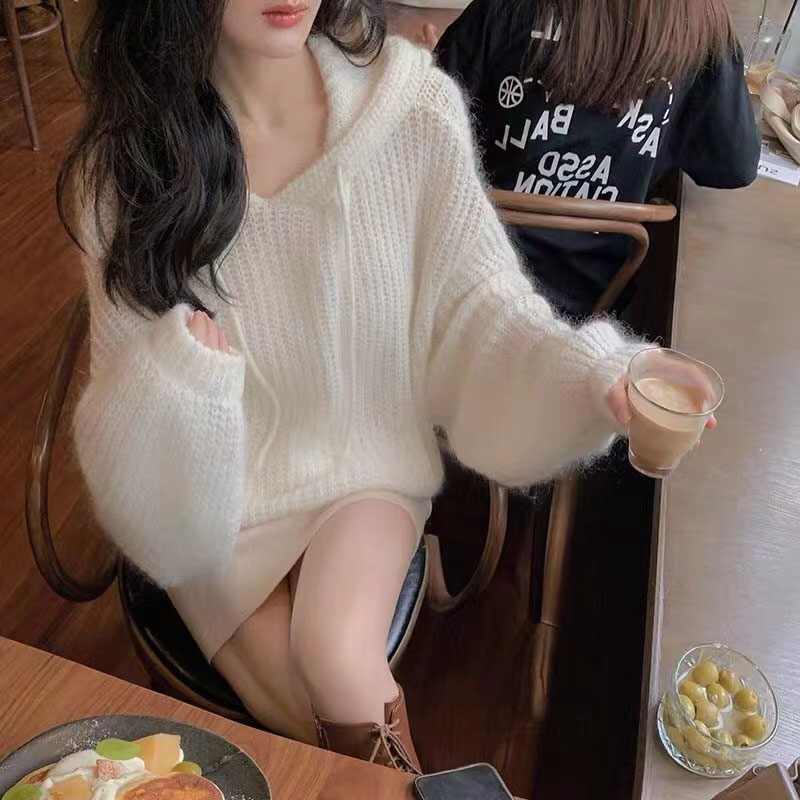 春秋薄款上衣宽松温柔软糯毛衣