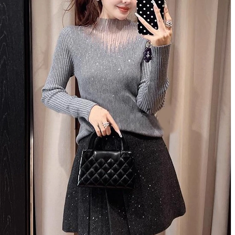 百搭毛衣高级感内搭打底衫上衣