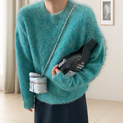 女装慵懒风宽松显瘦毛线针织衫