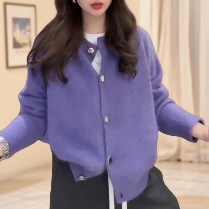 圆领毛衣女显瘦内搭打底针织衫