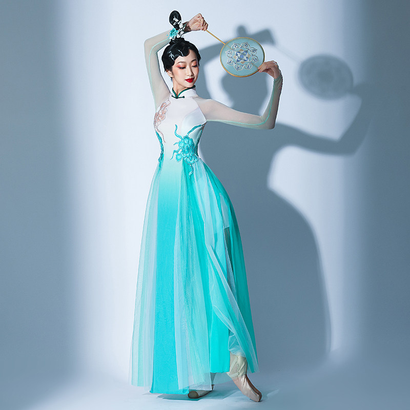 忆江南古风舞蹈服三拜红尘凉古典舞服装古典舞纱衣身韵新款表演服