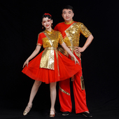 大气威风锣鼓水鼓中国鼓 女锣鼓队开场舞演出服装 新款 打鼓演出服装