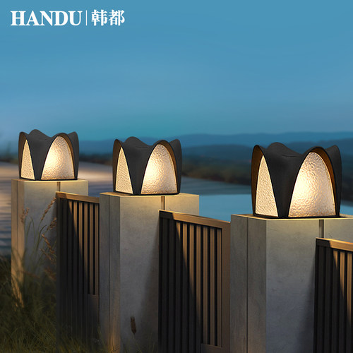 太阳能柱头灯别墅大门灯围墙灯