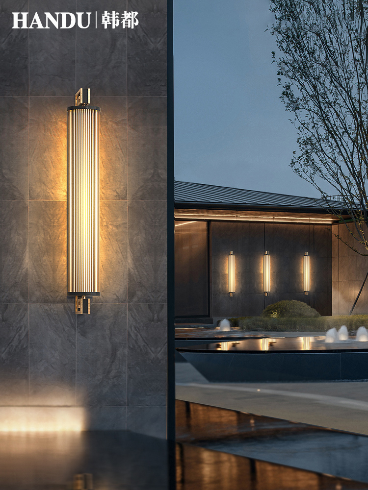 户外壁灯别墅庭院大门灯防水门柱灯新中式外墙灯酒店花园过道壁灯