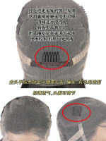 Jiyeon's natural black, brown and black long straight hand-hooked large lace wig is a full-head simulation wig with a traditional cosplay hair base thumbnail 2