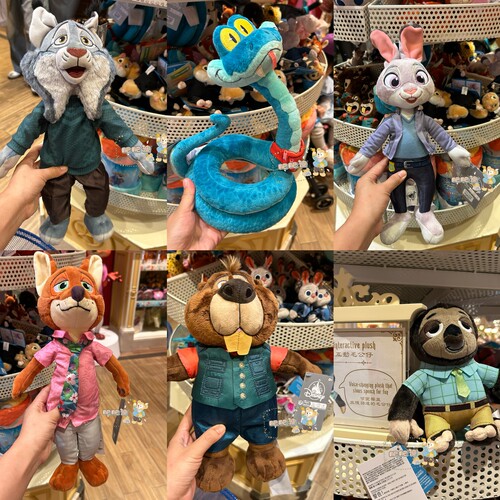 香港迪士尼疯狂动物城2朱迪尼克公仔盖瑞蛇毛绒玩具闪电互动玩偶