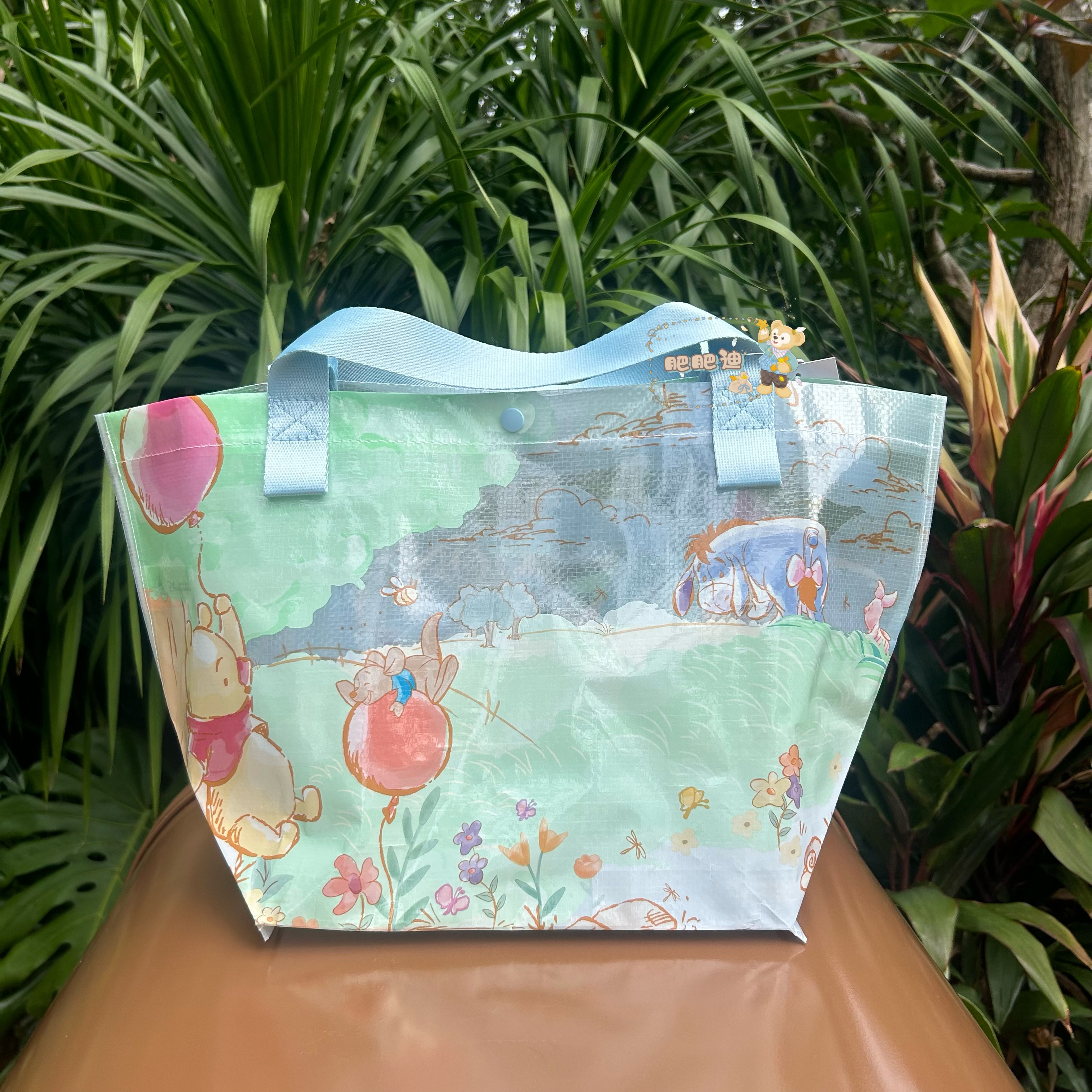 香港迪士尼米奇与好友20周年环保袋达菲七宝购物袋百亩手提袋