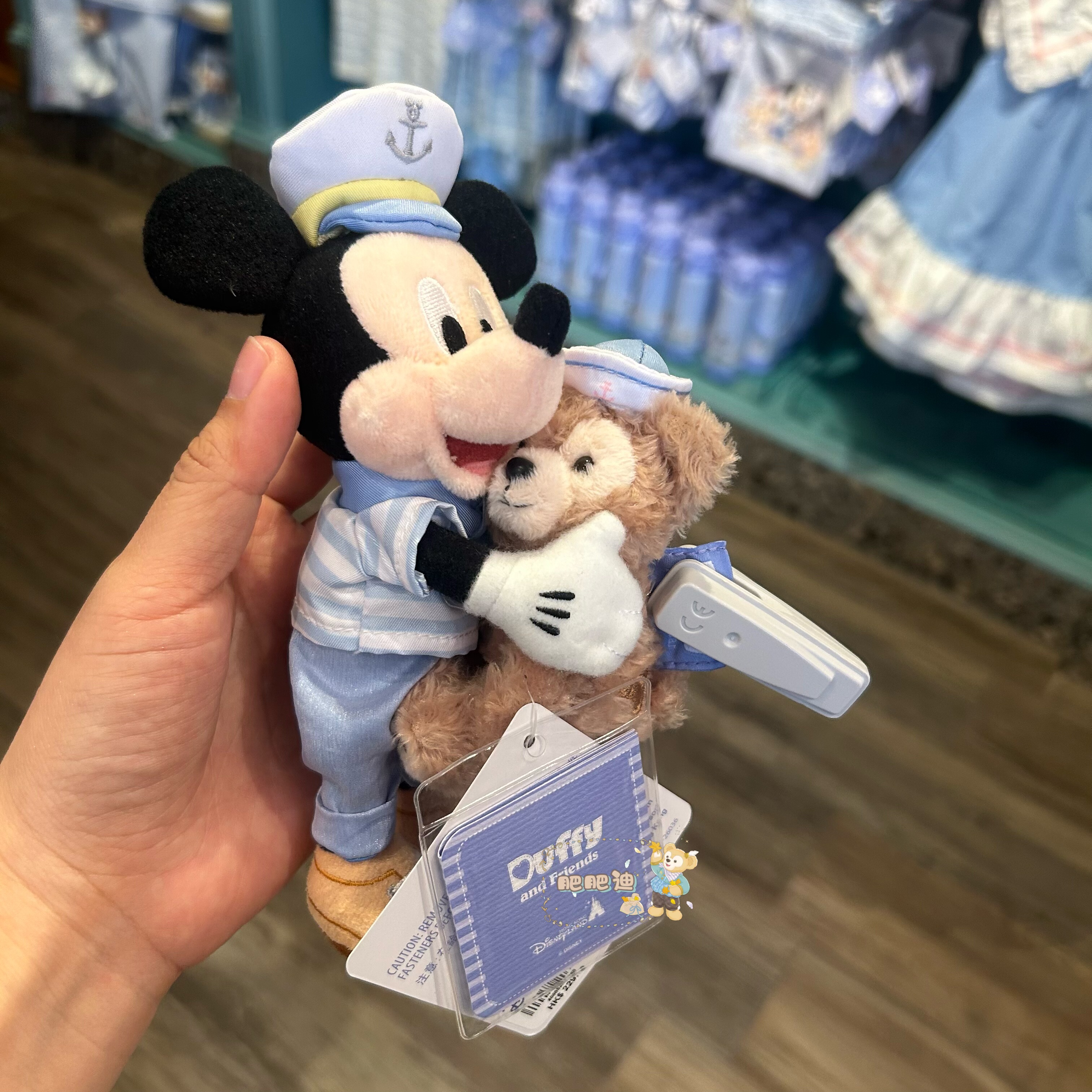 香港迪士尼2026春日起航米奇抱达菲挂件公仔毛绒发箍