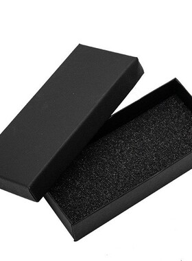 长方形手表盒　固定手表三层海棉小长方形表盒　方形黑色礼品盒子