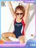 BE Van Dean children's one-piece swimsuit Professional sports one-piece triangle section Girls fashion competitive one-piece swimsuit