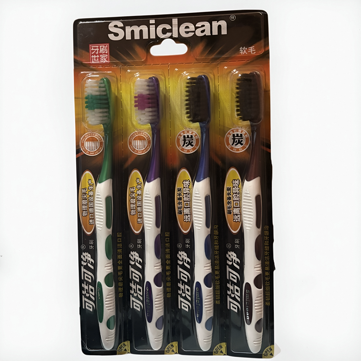 4支K203J牙刷可洁可净软毛护龈
