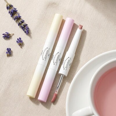 FLORTTE花洛莉亚彩虹泡泡系列双头唇线唇蜜笔口红女唇釉