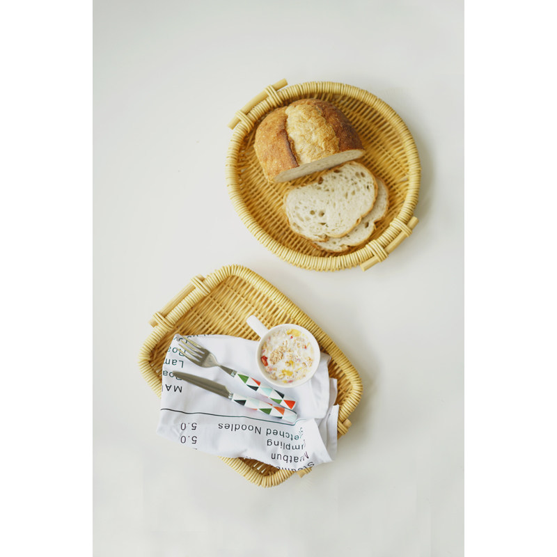 沉淀。日本同款手工编织藤条面包收纳篮带双耳好看精致 自留款在类目 餐饮具, 餐具, 果盆/果盘/果篮中 - 来自Buy2taobao.com提供专业的淘宝代购服务