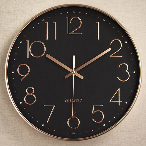 钟表挂钟客厅家用时尚创意静音简约电子石英钟极简时钟挂表挂墙钟