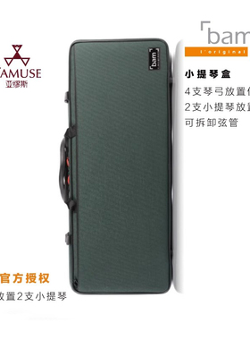 [实体店]法国bam传统系列2005S黑色海蓝色森林绿色双肩双小提琴盒