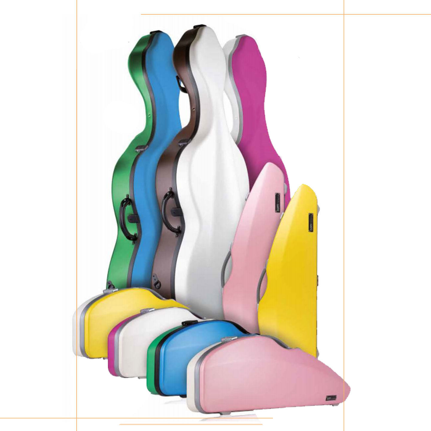 [实体店]法国正品BAM 新品BONB2004XL糖果色 1.7KG 双肩 小提琴盒