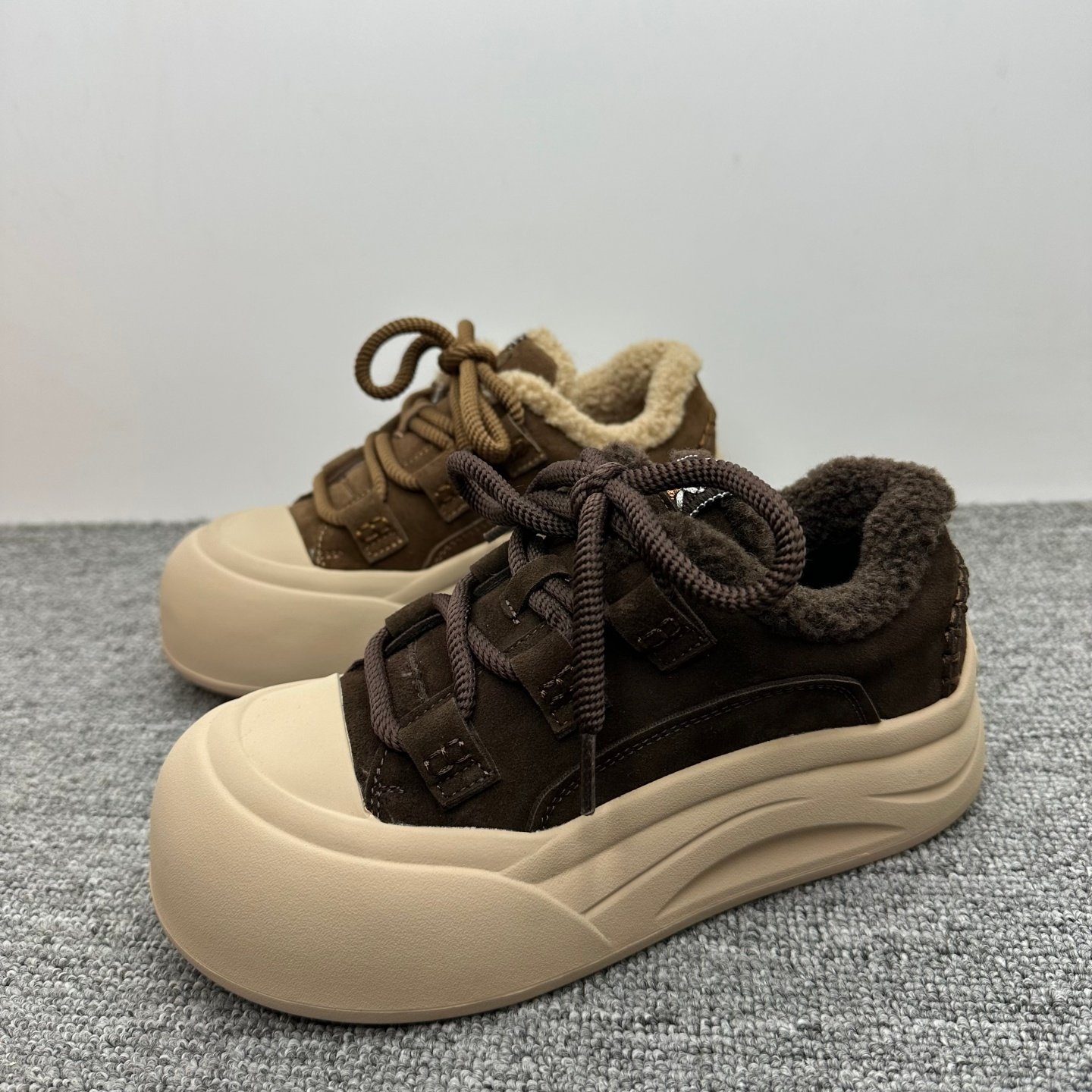 撤柜处理厚底毛毛鞋女冬季新款真皮加绒女鞋雪地靴保暖休闲棉鞋子,女鞋,时尚休闲鞋,淘宝优惠券,粉丝福利购,淘宝优惠卷