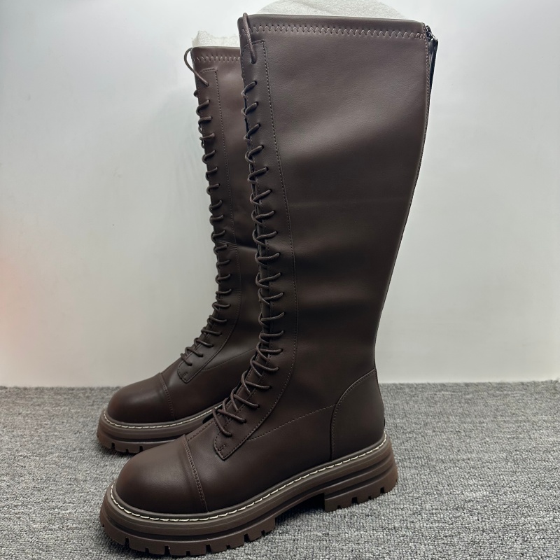 高筒靴新款骑士靴英伦风百搭