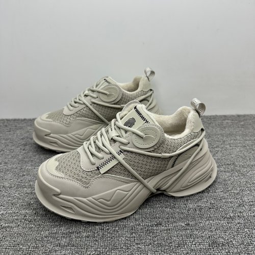 冬季新款加绒老爹鞋女时尚百搭