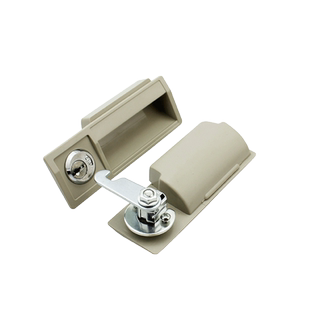 带锁塑料拉手 铁皮柜门拉手锁 文件柜门拉手锁 档案柜门锁 分左右