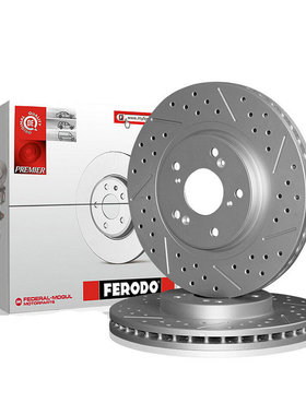 菲罗多前刹车盘DDF2398DSL/R-1-D适用保时捷PANAMERA帕拉梅拉前盘