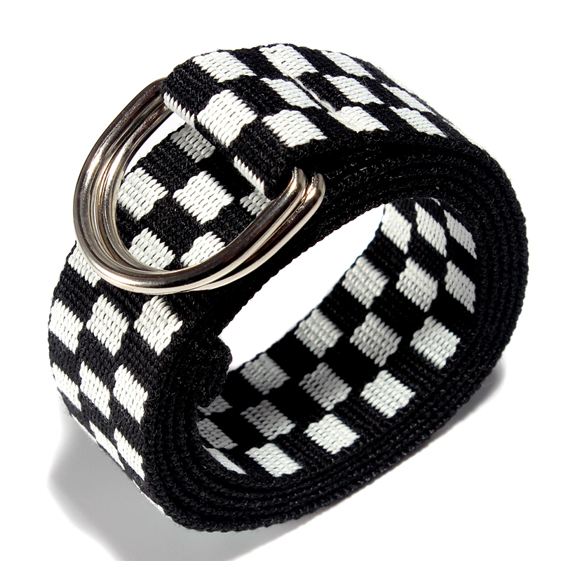 司登雅男女格子帆布合金潮流