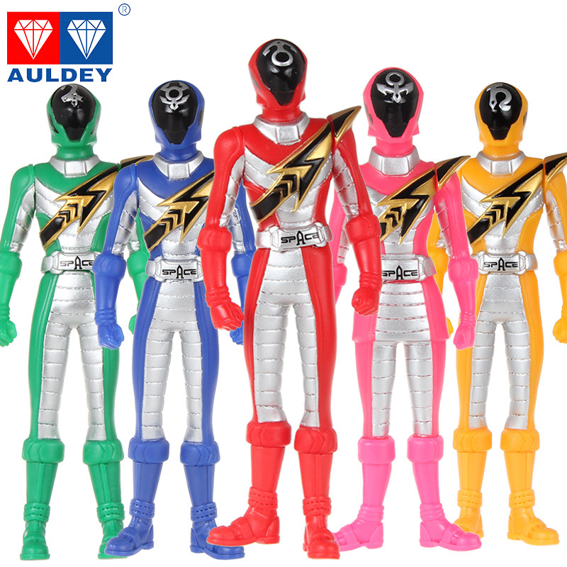 正版奥迪双钻巨神战击队玩具红霄卫超救卫人偶白护卫软胶公仔套装