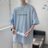 DX1080已注册版权情侣大码宽松小熊翅膀短袖T恤P3548白色，男装T恤，电商A066