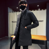 2108`大口袋工装羽绒棉服中长款棉衣男P135黑色，男装棉衣，电商A066