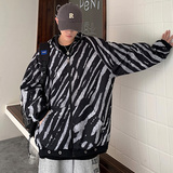 WS05宽松中性风大码港风ins卫衣外套男P6888灰色，女装短外套，电商A066