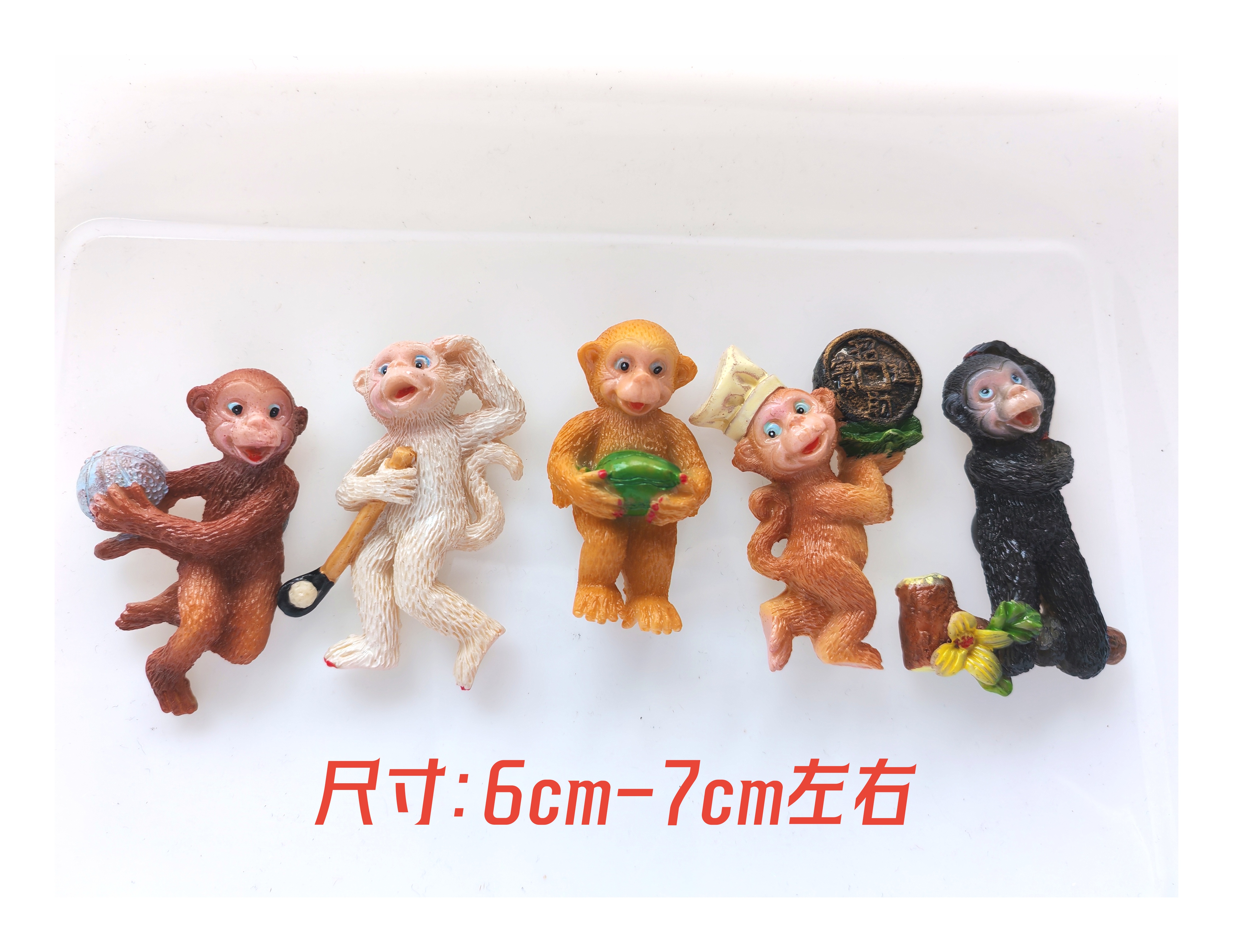 猴子冰箱贴 树脂冰箱贴