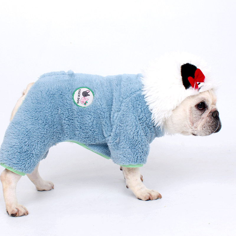 TIGERDOG宠物短粗狗狗法斗巴哥可爱连帽加绒加厚双面绒四脚衣服,宠物/宠物食品及用品,狗宠物服装/雨衣,淘宝优惠券,粉丝福利购,淘宝优惠卷