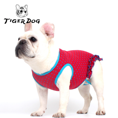 Tiger Dog宠物短胖狗裙子中小型犬巴哥法斗春夏可爱波点四脚衣