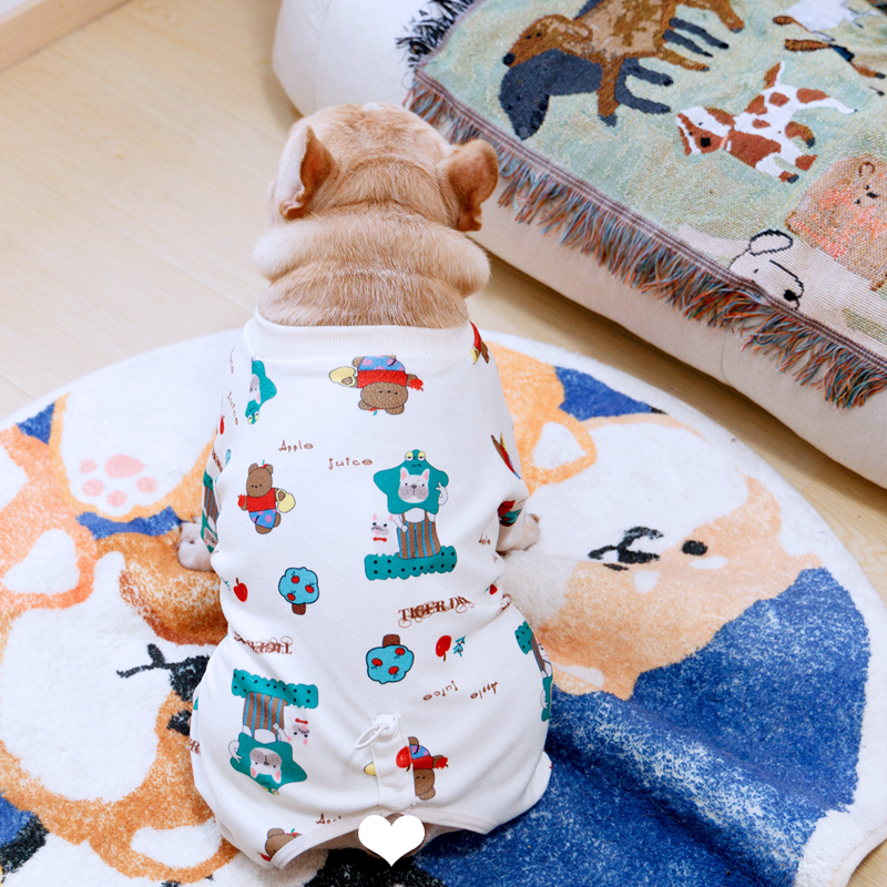 法斗娃娃衣小狗狗秋冬保暖睡衣防打底掉毛四脚弹力衣服