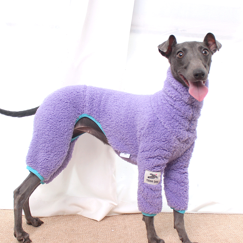 狗狗衣服秋冬款加厚保暖意大利小灵缇惠比特贝林顿双面长绒四脚衣