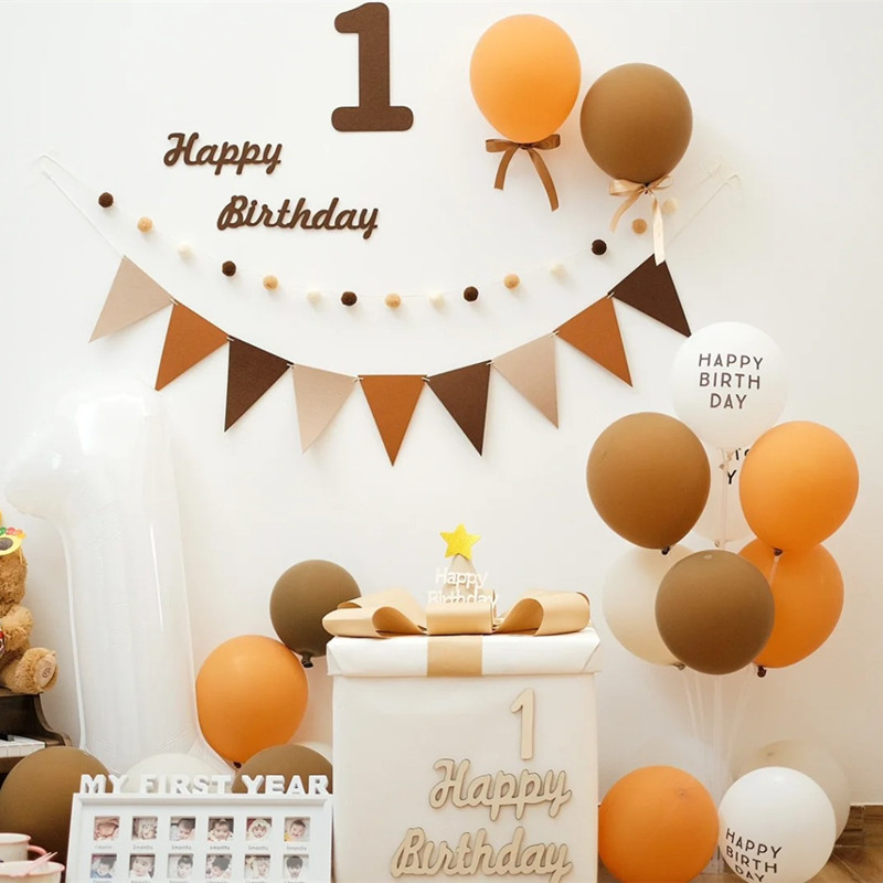 网红周岁生日场景布置气球装饰品儿童宝宝男孩女孩快乐派对背景墙