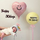 龙宝宝满月拍照道具布置婴儿百天场景装 感 饰气球30天男孩女孩仪式