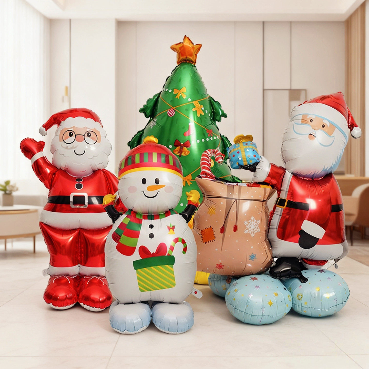 圣诞节主题铝膜站立气球树圣诞老人雪人室内商场装饰用品派对布置,节庆用品/礼品,气球,淘宝优惠券,粉丝福利购,淘宝优惠卷