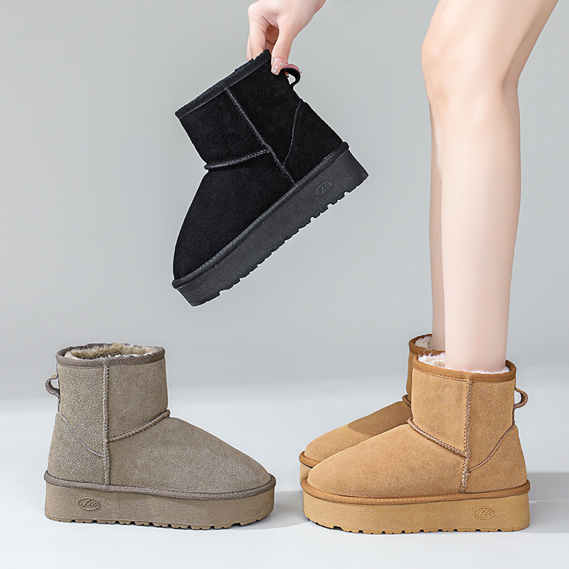 阿比让 新款保暖舒适增高雪地靴XDX2376