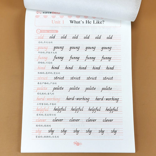 小学英文书写字帖素材模板 小学英文书写字帖图片下载 小麦优选