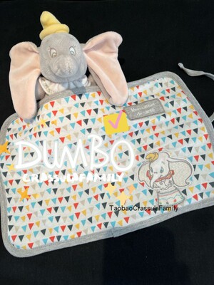 小飞象Dumbo夏季纯棉宝宝婴儿盖毯男童女童抱被浴巾刺绣枕套书皮