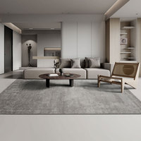 高级灰地毯客厅轻奢高级感现代简约茶几毯深色耐脏卧室2024新款