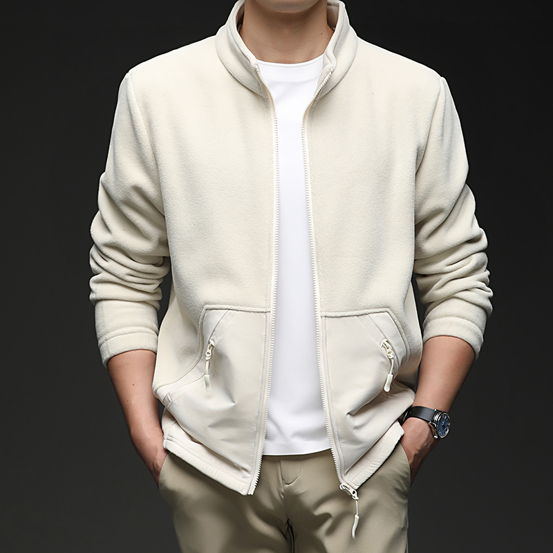 恒源祥秋冬季立领长袖外套夹克