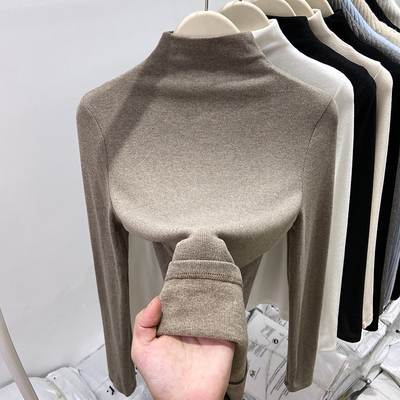 女童半高领长袖打底衫