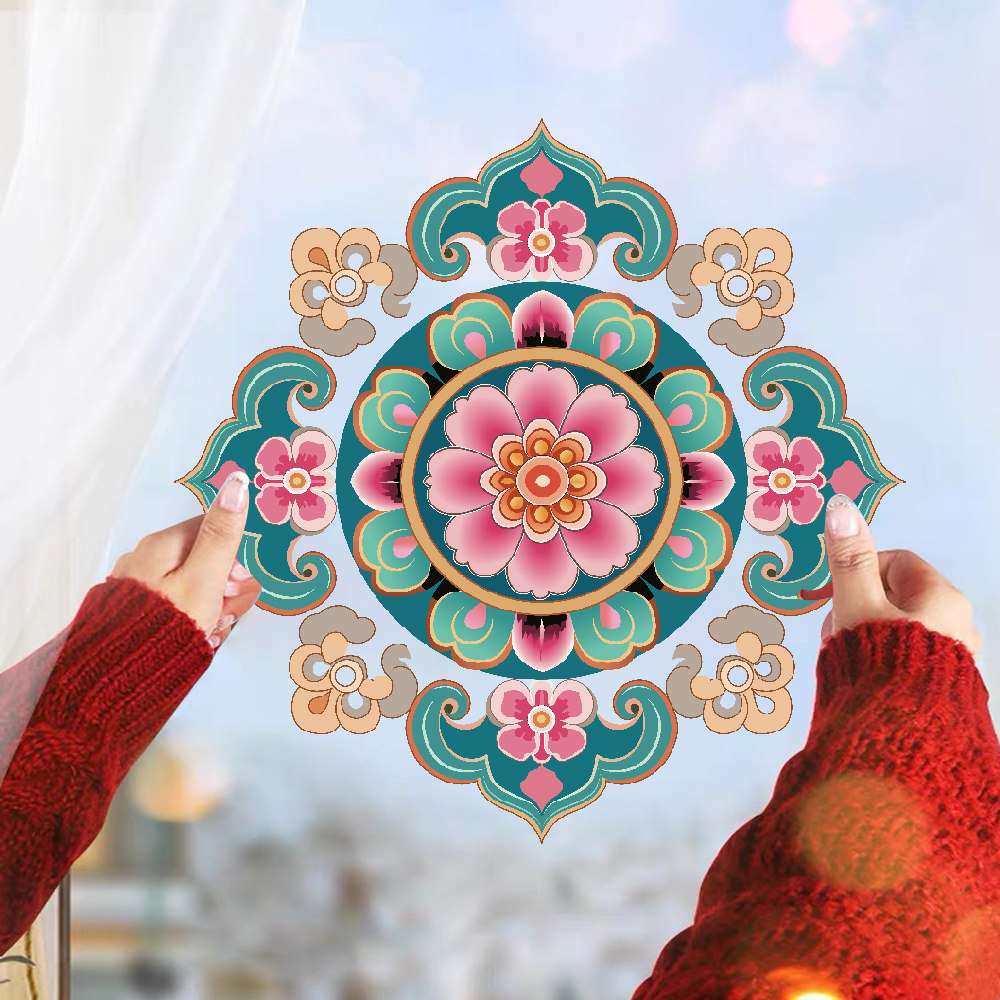 2026马年玻璃装饰传统国风窗花新年免胶静电贴画春节福字门贴窗贴,家居饰品,软装墙贴,淘宝优惠券,粉丝福利购,淘宝优惠卷