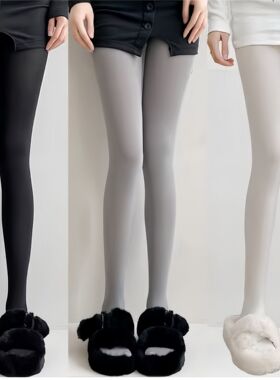 灰色丝袜女薄款80D天鹅绒哑光Lolita春秋款显瘦防勾丝微透连裤袜