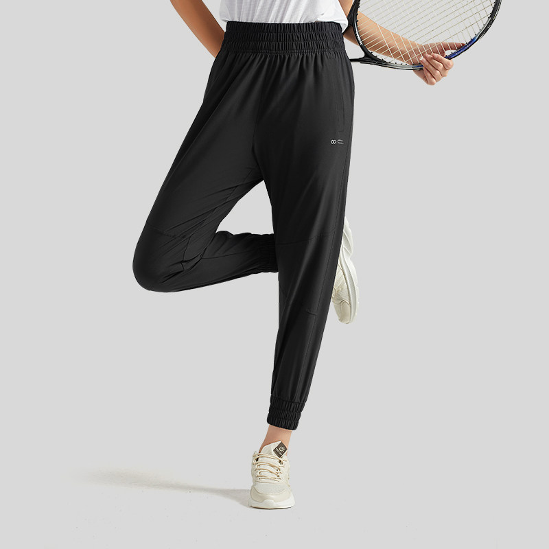 tectop探拓春夏户外速干裤女轻薄透气弹力系带休闲裤运动束口长裤