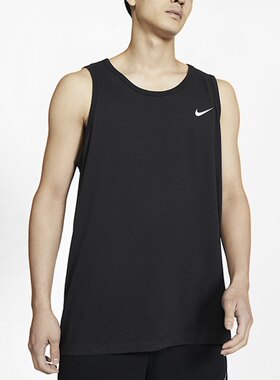 NikeDri-fit训练透气休闲运动速干舒适背心男款 黑色AR6070-010
