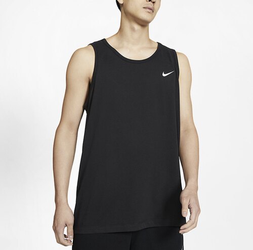 NikeDri-fit训练透气休闲运动速干舒适背心男款 黑色AR6070-010