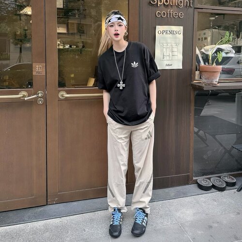 Adidas/阿迪达斯正品2026春季男士梭织经典运动直筒长裤JN9030